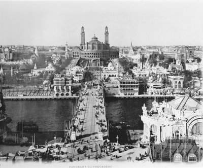 Il Trocadero visto dalla Torre Eiffel - Esposizione Universale di Parigi, 1900 da French Photographer